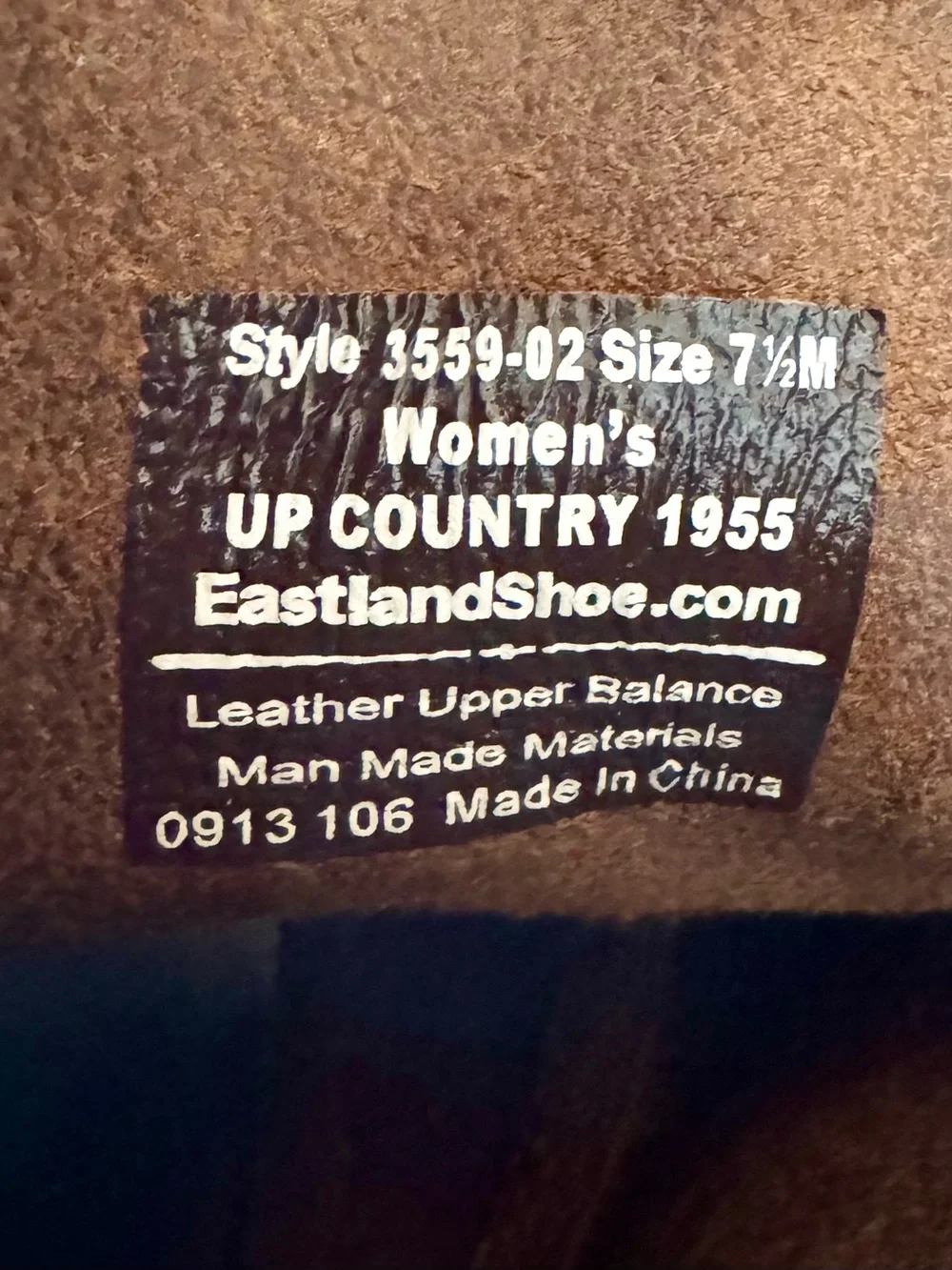 Eastland Vintage Seneca Leather Boots High Laces Women’s 7.5 Dark Brown Preppy